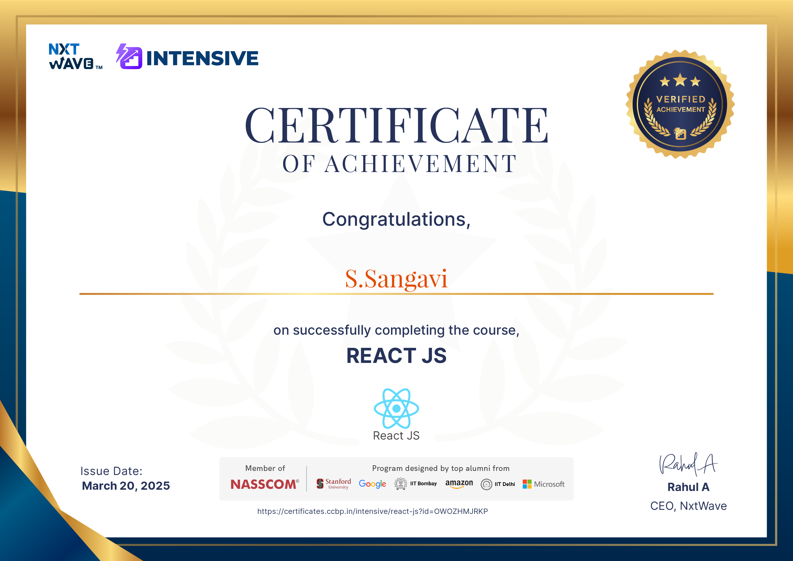 React